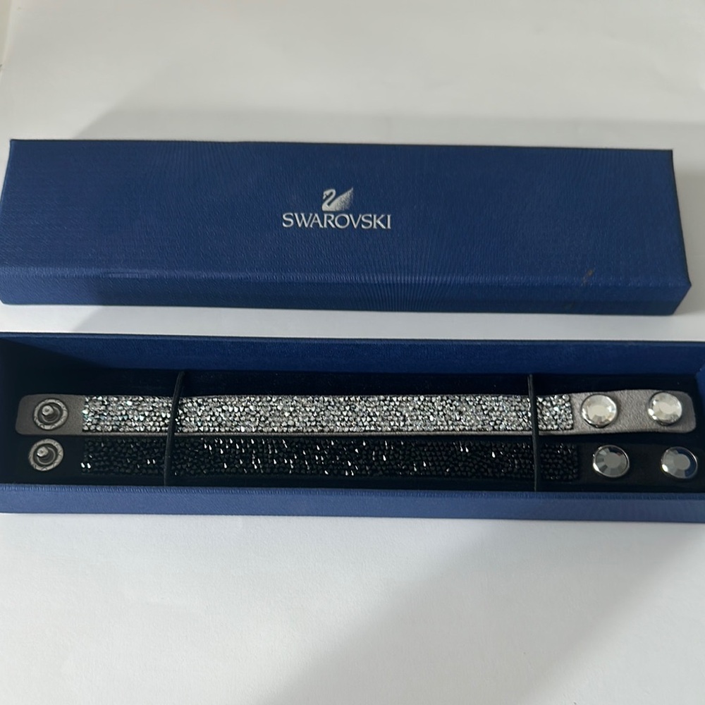 Swarovski Black and Silver Bracelet